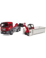 Bruder 3767 Auto Vrachtwagen MAN met Shovel Schaeffer