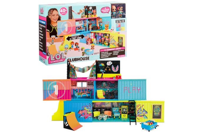  L.O.L. Surprise! Clubhouse Playset with 40+ Surprises and 2  Exclusives Dolls (569404E7C) : Toys & Games