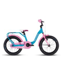 S'COOL niXe kinderfiets Oceaan/Roze 16 inch