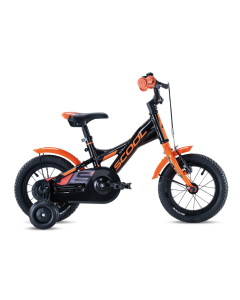 S'COOL XXlite Kinderfiets Zwart/Oranje 12 inch