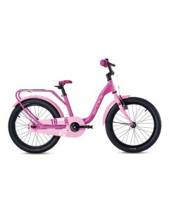 S'COOL niXe kinderfiets Roze/babyroze-18 inch