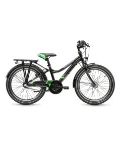 S'COOL Urban Steel Kinderfiets Donkergrijs/groen 3 versnellingen-20 inch